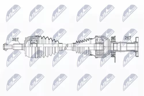 NTY NTY NPW-VW-103 NTY NPW-VW-103 Drive Shaft 