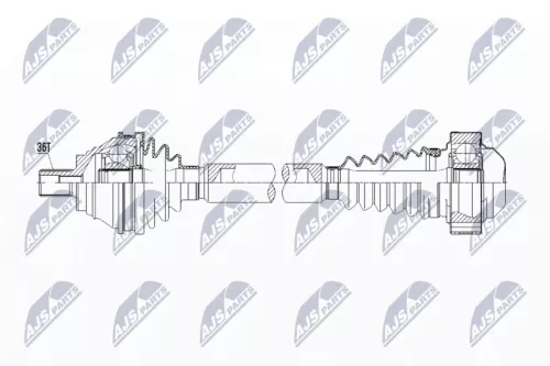 NTY NPW-VW-107 Drive Shaft
