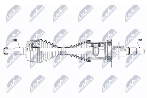 NTY NPW-VW-131 Drive Shaft