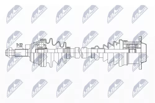 NTY NTY NPW-VW-141 NTY NPW-VW-141 Drive Shaft 