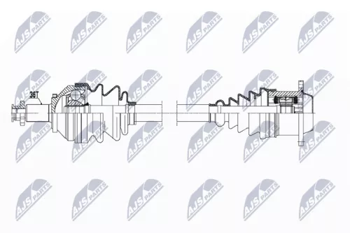 NTY NPW-VW-147 Drive Shaft