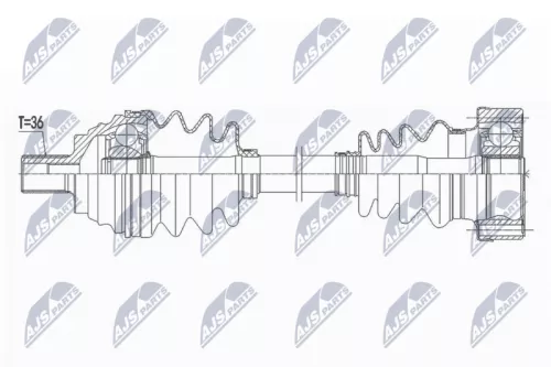 NTY NTY NPW-VW-160 NTY NPW-VW-160 Drive Shaft 