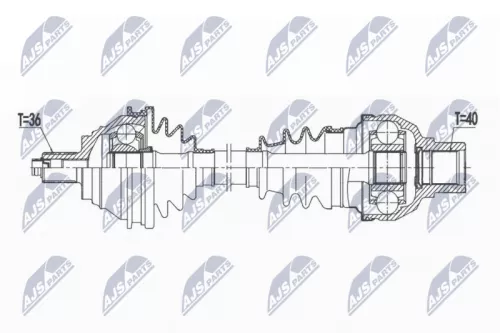 NTY NTY NPW-VW-174 NTY NPW-VW-174 Drive Shaft 