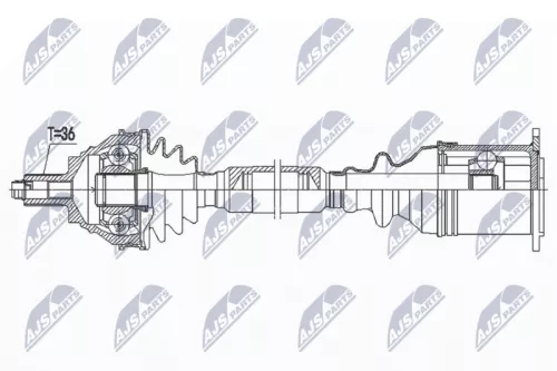 NTY NPW-VW-185 Drive Shaft
