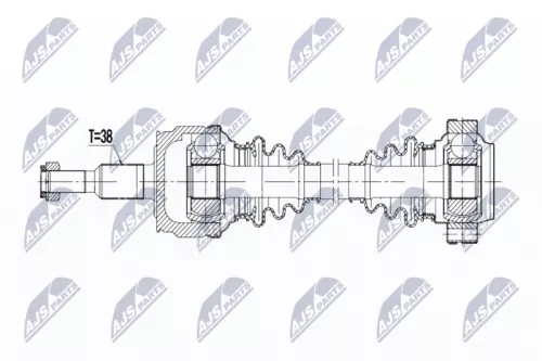 NTY NTY NPW-VW-189 NTY NPW-VW-189 Drive Shaft 