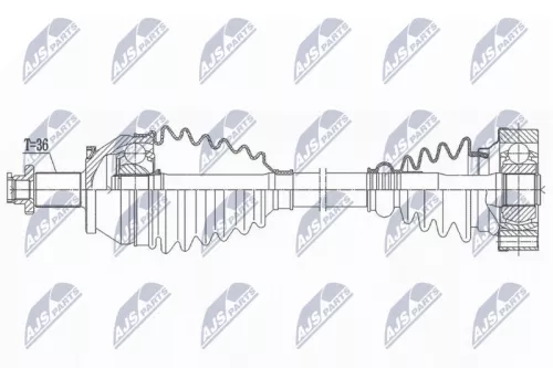 NTY NPW-VW-191 Drive Shaft