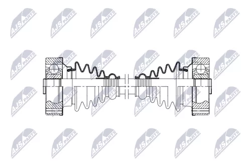 NTY NTY NPW-VW-198 NTY NPW-VW-198 Drive Shaft 