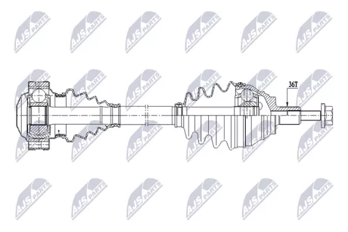 NTY NTY NPW-VW-207 NTY NPW-VW-207 Drive Shaft 