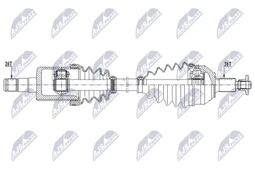 NTY NTY NPW-VW-210 NTY NPW-VW-210 Drive Shaft 