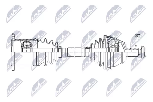 NTY NTY NPW-VW-212 NTY NPW-VW-212 Drive Shaft 