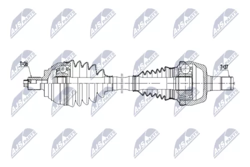 NTY NTY NPW-VW-220 NTY NPW-VW-220 Drive Shaft 