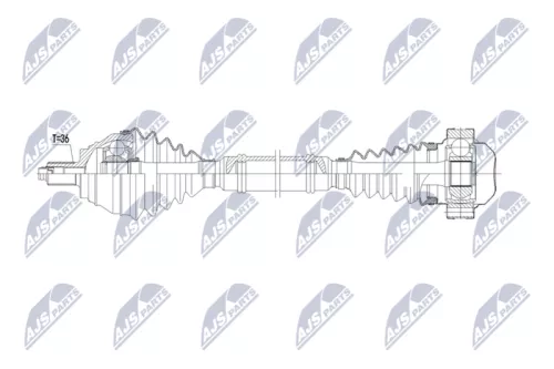 NTY NTY NPW-VW-231 NTY NPW-VW-231 Drive Shaft 