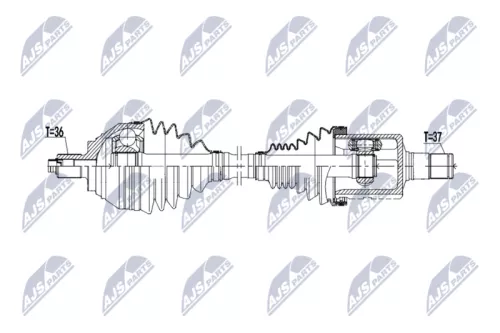 NTY NPW-VW-236 Drive Shaft