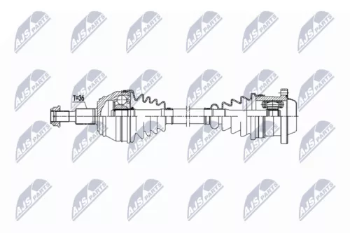 NTY NPW-VW-249 Drive Shaft