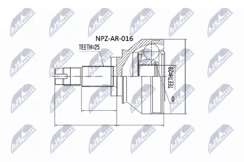 Front Left Front Right NTY Cv Joint & Boot Kit