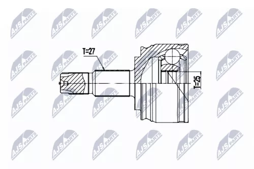 Front Outer NTY Cv Joint & Boot Kit