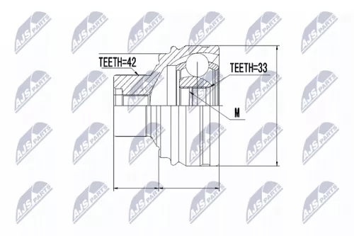 Front Left Front Right NTY Cv Joint & Boot Kit