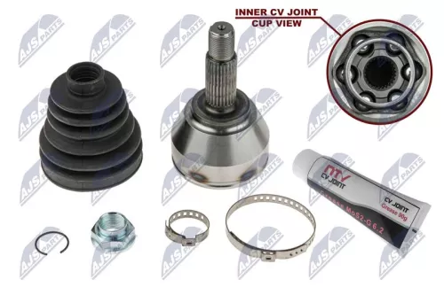 NTY NTY NPZ-BM-018 Front Left Front Right NTY Cv Joint & Boot Kit 
