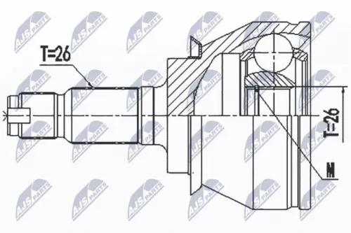 Front Front Left Front Right NTY Cv Joint & Boot Kit