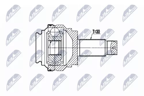 Rear Left Rear Right Outer NTY Cv Joint & Boot Kit