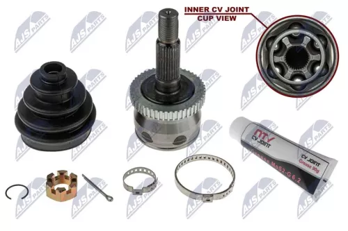 NTY NTY NPZ-CH-009 Front Right Front Left NTY Cv Joint & Boot Kit 