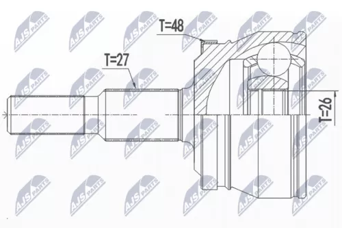 Rear NTY Cv Joint & Boot Kit