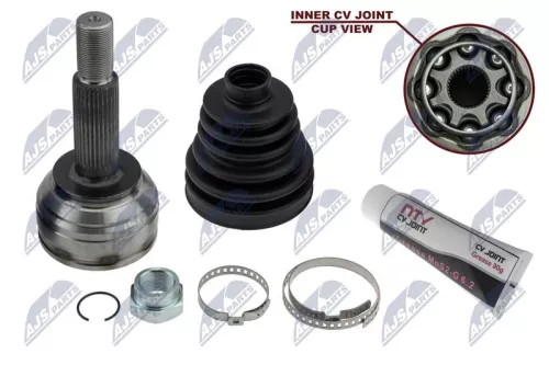 NTY NTY NPZ-CH-034 Rear Rear Left Rear Right NTY Cv Joint & Boot Kit 