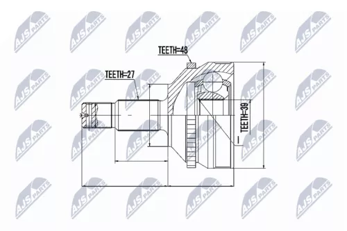 Outer NTY Cv Joint & Boot Kit