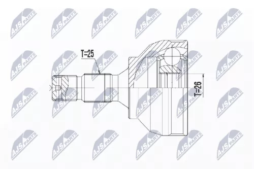 Outer NTY Cv Joint & Boot Kit