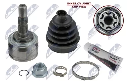 NTY NTY NPZ-DW-008 Front Left Front Right NTY Cv Joint & Boot Kit 