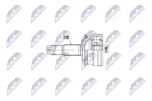 NTY NTY NPZ-DW-035 Outer Front Left Front Right NTY Cv Joint & Boot Kit 