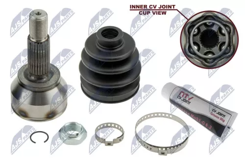 NTY NTY NPZ-FR-025 Front Left Front Right NTY Cv Joint & Boot Kit 