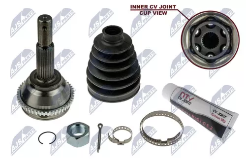 NTY NTY NPZ-FR-037 Front Right Front Left NTY Cv Joint & Boot Kit 