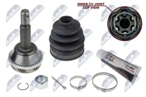 NTY NTY NPZ-FR-038 Front Left Front Right NTY Cv Joint & Boot Kit 