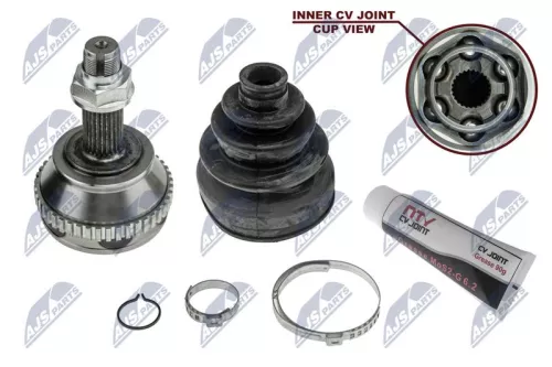 NTY NTY NPZ-FT-017 Outer NTY Cv Joint & Boot Kit 