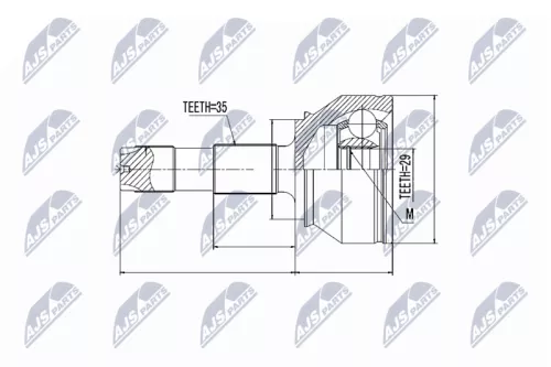 Front Left Front Right NTY Cv Joint & Boot Kit