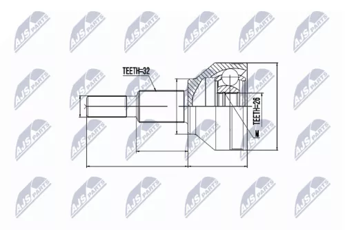 Front Right Front Left NTY Cv Joint & Boot Kit