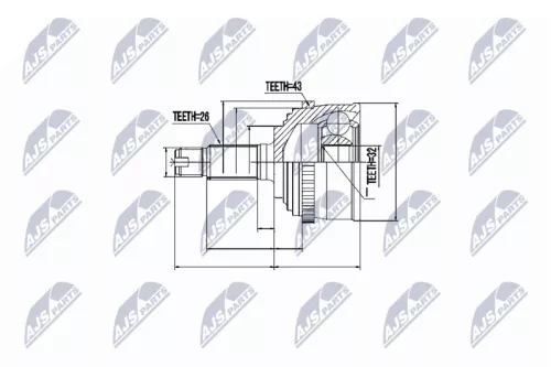 Outer NTY Cv Joint & Boot Kit