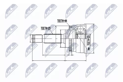 Front Left Front Right NTY Cv Joint & Boot Kit