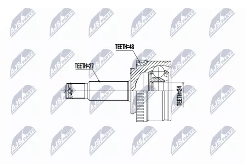 Outer Front Right Inner NTY Cv Joint & Boot Kit
