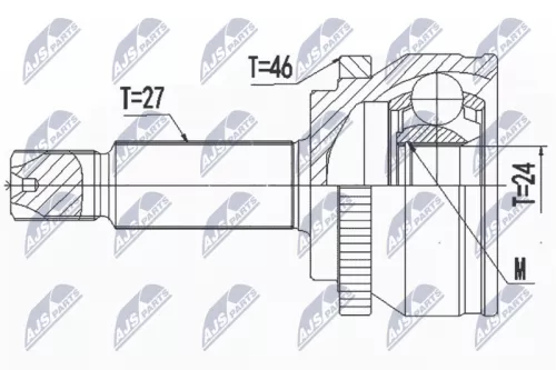 Front Left Front Right NTY Cv Joint & Boot Kit