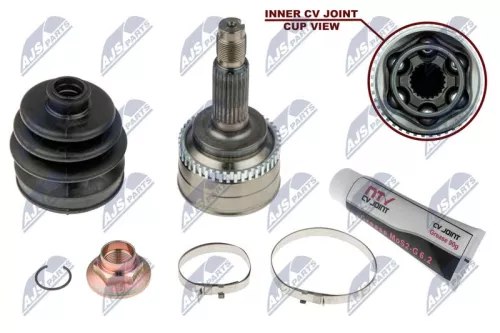 NTY NTY NPZ-KA-345 Front Right Front Left NTY Cv Joint & Boot Kit 