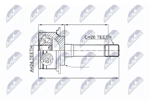 Front Right Front Left NTY Cv Joint & Boot Kit