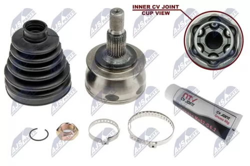 NTY NTY NPZ-ME-007 Front Right Front Left NTY Cv Joint & Boot Kit 