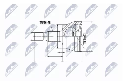 Front Right Front Left NTY Cv Joint & Boot Kit