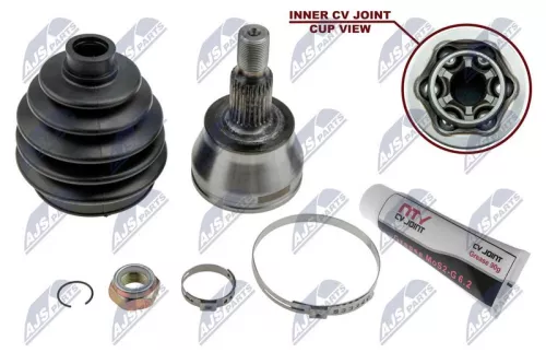 NTY NTY NPZ-ME-008 Front Right Front Left NTY Cv Joint & Boot Kit 