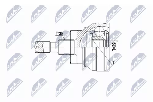 Front Right Front Left NTY Cv Joint & Boot Kit