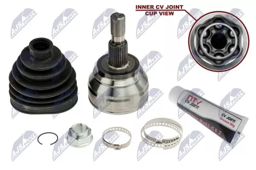 NTY NTY NPZ-ME-024 Front Right Front Left NTY Cv Joint & Boot Kit 