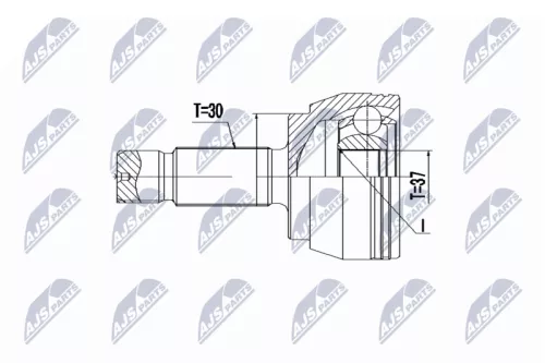 Front Right Front Left NTY Cv Joint & Boot Kit