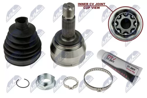 NTY NTY NPZ-ME-025 Front Right Front Left NTY Cv Joint & Boot Kit 